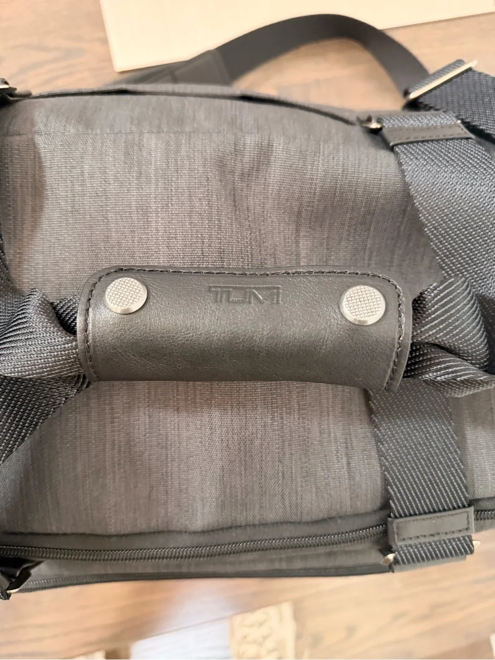 Tumi Gray Weekend Duffel Bag with Removable Shoulder Strap